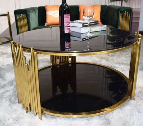 Round Stainless Steel  Table Coffee image 2