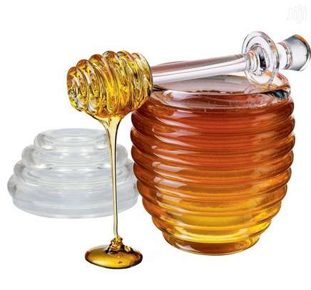 Acrylic honey dispenser dipper image 1