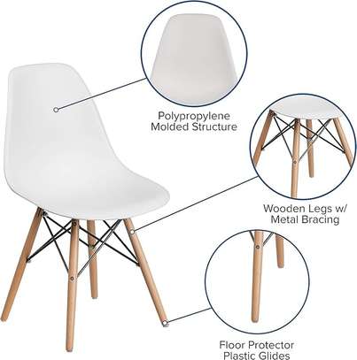 Eames Molded Plastic Side Chair image 2