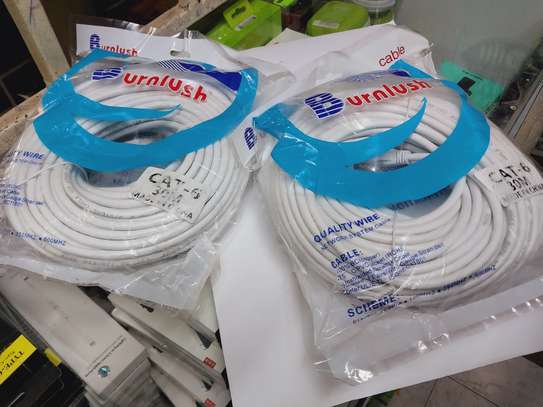 Ethernet Cable 30 Meter Cat6 Ethernet Lan Cable Grey image 2