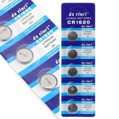 CR1620 button battery 3V lithium battery. (5 pack) image 1
