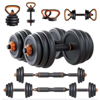 6 In 1 Dumbbell And Kettle Bell Exercise Set 40 KG image 1