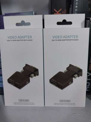VGA INPUT to HDMI OUTPUT Video Audio Converter Cable Adapter image 1