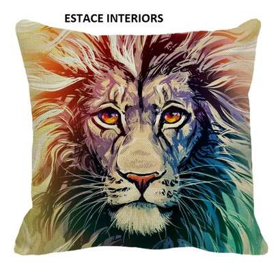 AFRICAN THEMED THROW PILLOW image 1