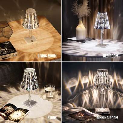 Unique Diamond Table Lamp .Touch Control image 2