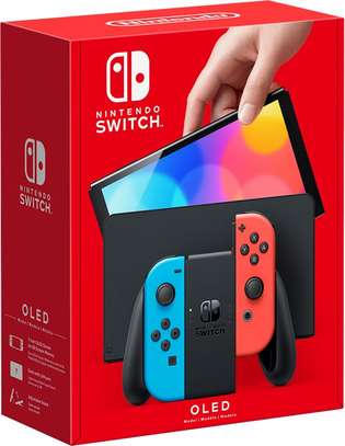 Nintendo Switch OLED Neon Red & Blue image 3