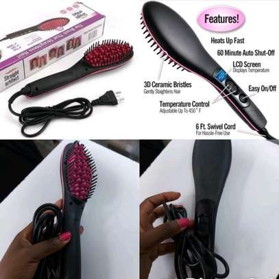 Hair straightener with LCD screen display image 1