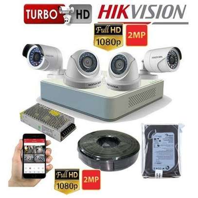 HIK Vision Four CCTV Cameras Complete System Kit. image 1