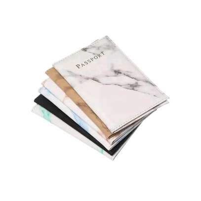 Pu leather passport cover with marble effect image 2