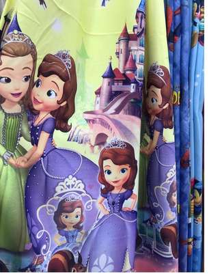 cartoon themed kids curtains image 4