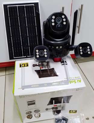 V380 Ai Solar Powered Full Color Three Screens 4g Camera image 3