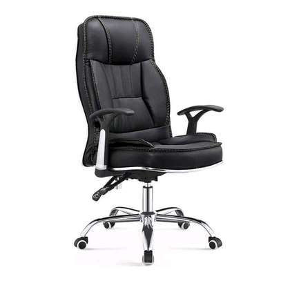 Office chair with a leather Make image 1