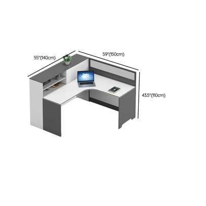 Office 2-way Curved Workstation image 5