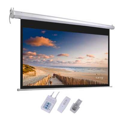 96*96 Electric Wall-Mount Projector Screen image 3