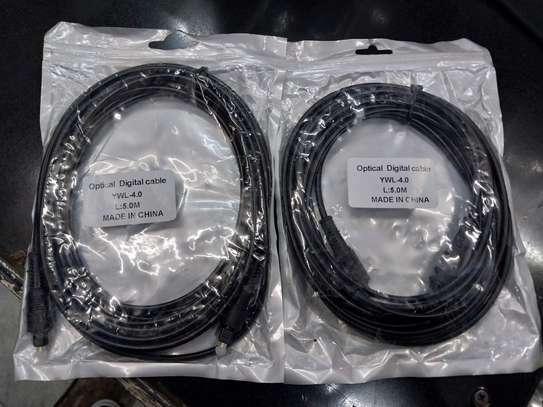 Digital Audio Optical Fiber Toslink Cable-5metre Cable image 1