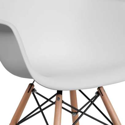 Home Chairs: Allensville Plastic Chair With Wooden Legs image 4