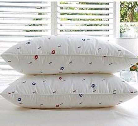Quality fibre pillows per pair image 1