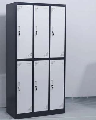 Office Cabinet:  6-Locker Modern Secure Cabinet image 3