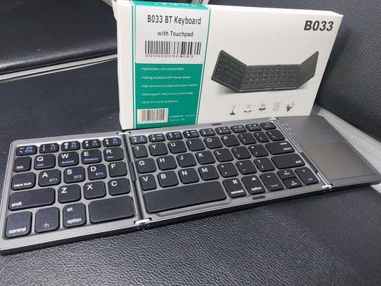 Foldable Bluetooth Keyboard with Touchpad Wireless Keyboard image 2