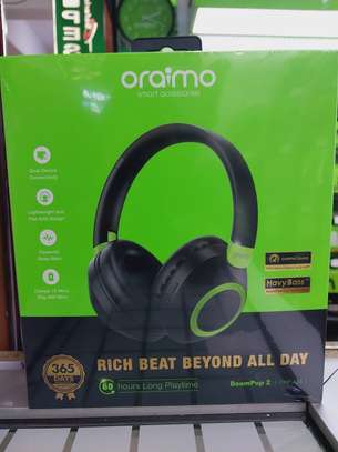 Oraimo Boompop 2 Over Ear Bluetooth Wireless Headphone - Bla image 1