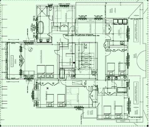 6 bedroom maisonette design plan image 3