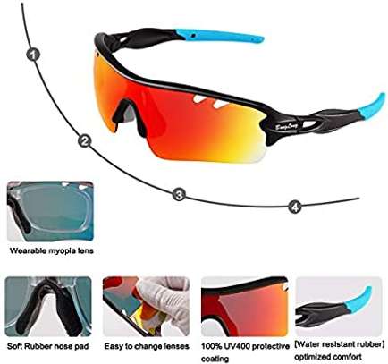 X-TIGER Polarized Sports Sunglasses 3 or 5  Lenses image 2