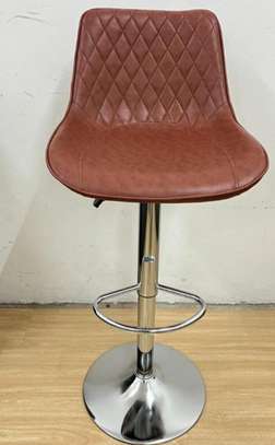 Barstool; Sophisticated Faux Leather Barstool image 2