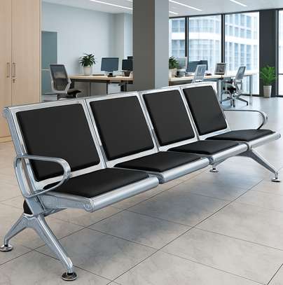 Office Bench: Heavy Duty 4-Seater Padded Office Bench image 5