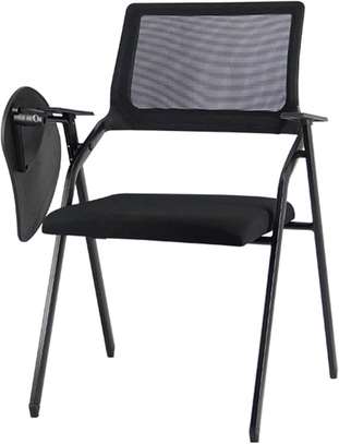Folding Office Chair with Writing Tablet image 4