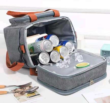 Double Compartment (15L) Insulated Lunch bag* image 4