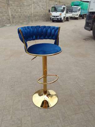 Gold Metal Swivel Barstool and Adjustable Height image 5