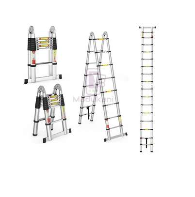 18 Steps 2.8m X 2.8m A-Shape Telescopic Aluminium Ladder image 5