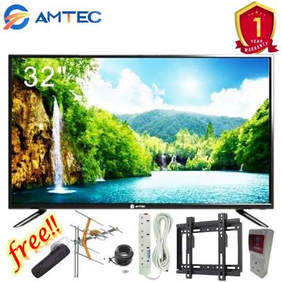 Amtec 32 Inches Frameless HD Digital LED TV +5 GIFTS image 1