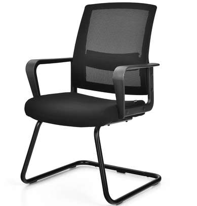 Office Chair: Modern Cantilever Mesh Guest Chair image 6