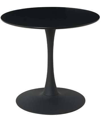 Office Table:  Black Round Marble Dining Table image 3