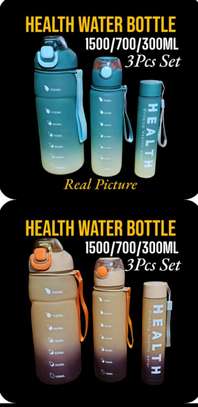 Set of 3 Plastic Water Bottles image 2