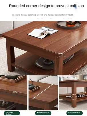 Wooden Mahogany Coffee Table image 3