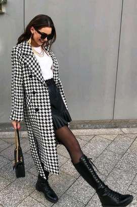 Houndstooth Trench Coats image 9