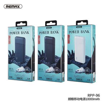 REMAX Lango Series 10000mah 2USB Power Bank RPP-96 - Black image 1