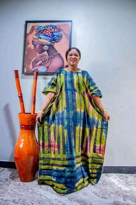 Short sleeved kitenge dress image 1