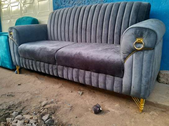 Modern Turkish luxurious 3 seater with a golden belt lining image 5