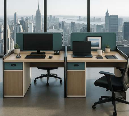Office Desk: Modular 4-Person Desk image 5
