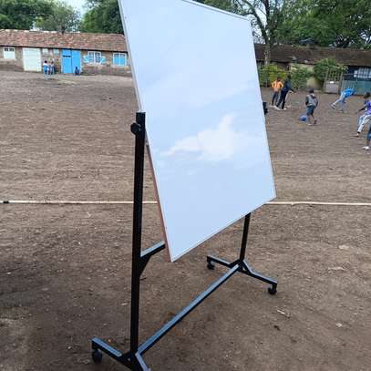 Rotational Dry erase whiteboards with a stand image 3