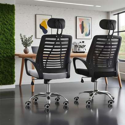 Executive Ergonomic Office Chair with Headrest image 1