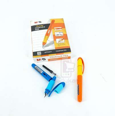 12PCS Handy Fountain Pens w/ Rubber Grip for School, Office image 2