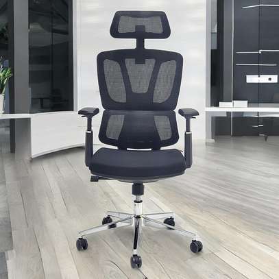 Office Chair: Ergonomic Mesh High Back Chair For Rest image 1