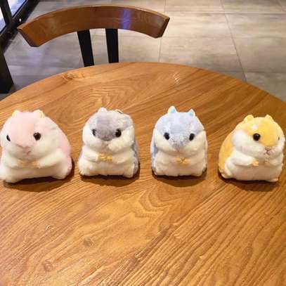 Plush Hamster Keychain Keyholder Women Gift Car Bag Pendant image 10