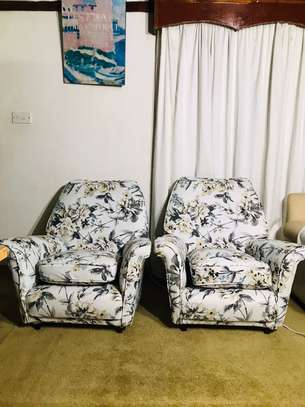 Floral Print Armchairs image 1