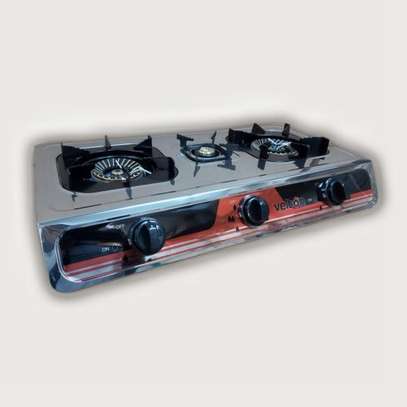 3 Burner Heavy Duty Stainless Steel Gas Stove/cooker-velton image 1