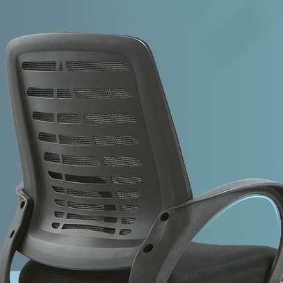 Office Chair :  Black Clerical Swivel Office Chair image 6